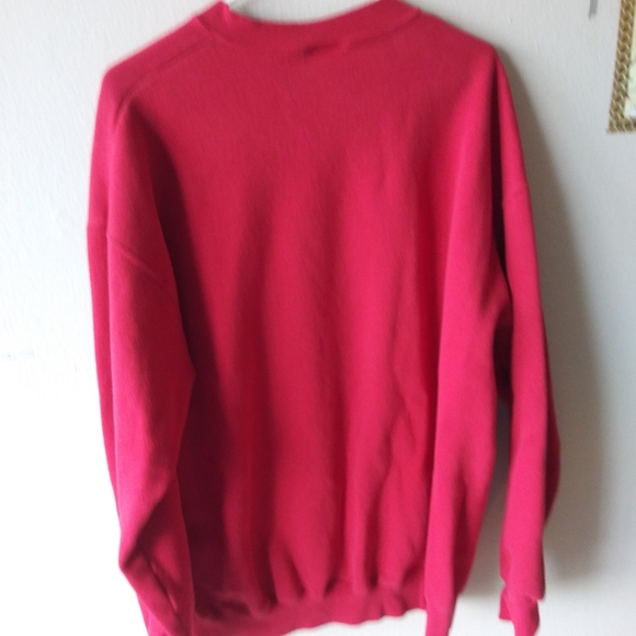 Vtg Lee red graphic christmas crew sweatshirt XL - Picture 3 of 5